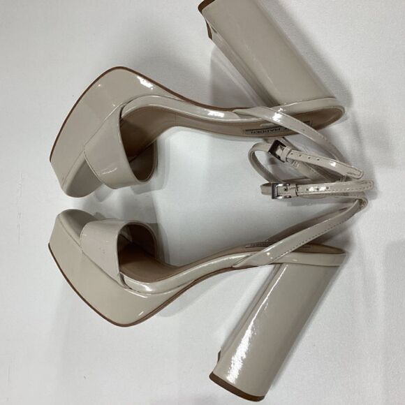 Steve‎ Madden lessa Patent leather open toe ankle strap Block heel sandal - Picture 10 of 16